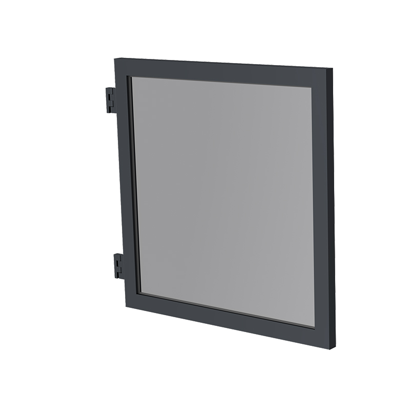 Plastmo Låge M/Lamineret Røgfarvet Glas Antracit - 95x900x950mm