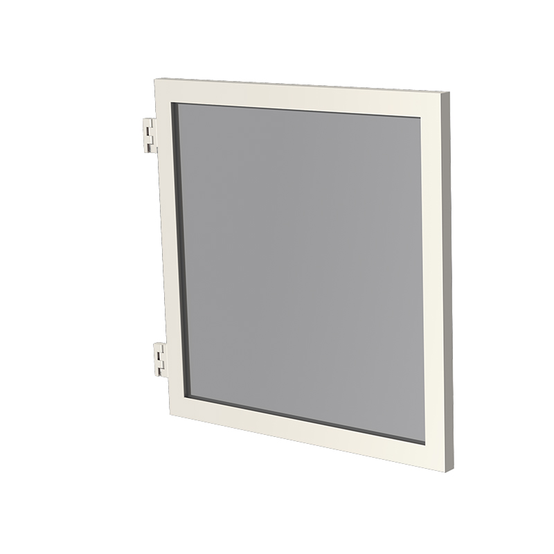 Plastmo Låge M/Lamineret Røgfarvet Glas Hvid - 95x900x950mm