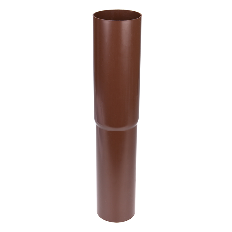 Plastmo Lige Nedførsel 90mm Brun 