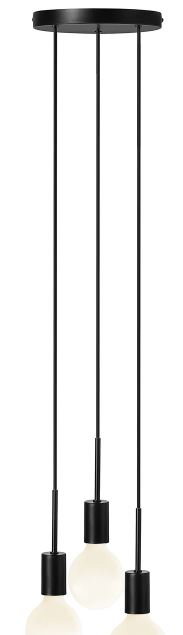 Nordlux Paco 3-Pendel E27 Sort