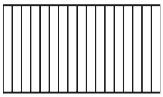 Plus Basic Forehavehegn Sort - 150x85cm