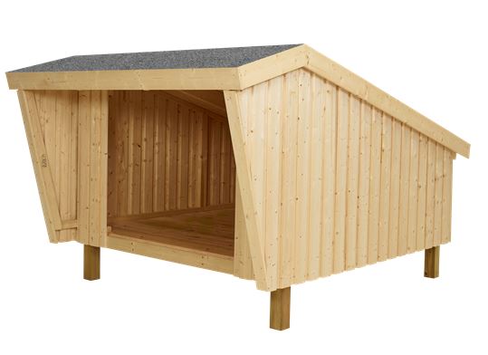 PLUS Shelter i Træ - Byg Selv  Inkl. Tagpap