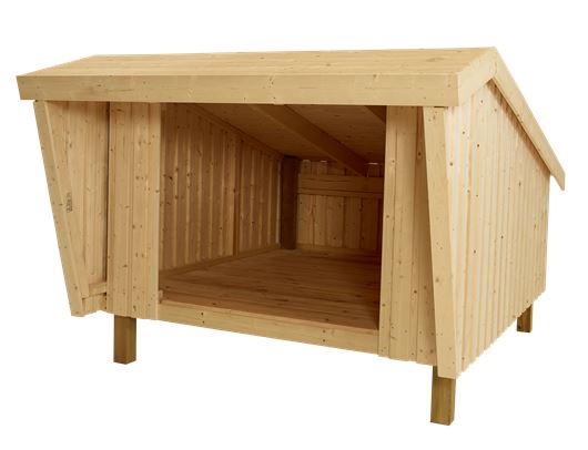 PLUS Shelter i Træ - Byg Selv Uden Tagpap