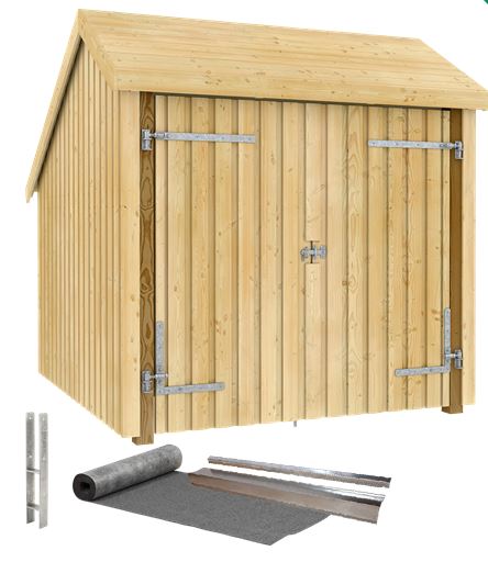 Plus Byg Selv Redskabsskur i Træ - 5,7m²