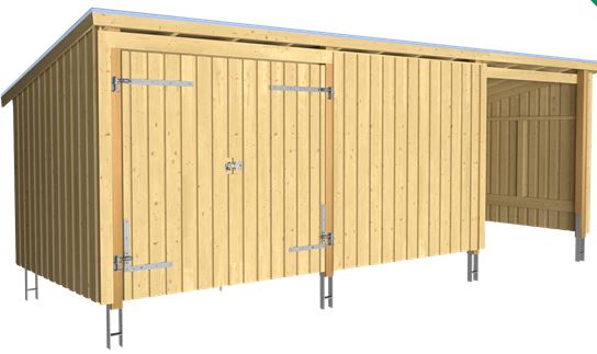 Plus Nordic Byg Selv Havehus i træ - 14m²