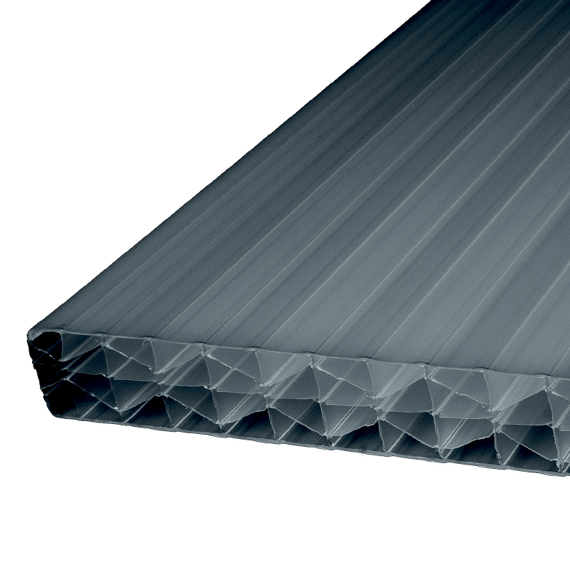 Plastmo Termotag - Røgfarvede Grå TwinLite termoplader - 32x119x480cm