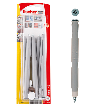 Fischer Dybel S 10 DP - 10x50mm - 100 stk/pk