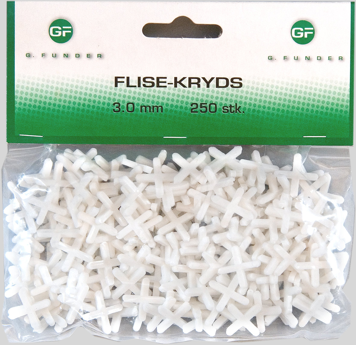 G. Funder Flisekryds 250 stk - 3mm
