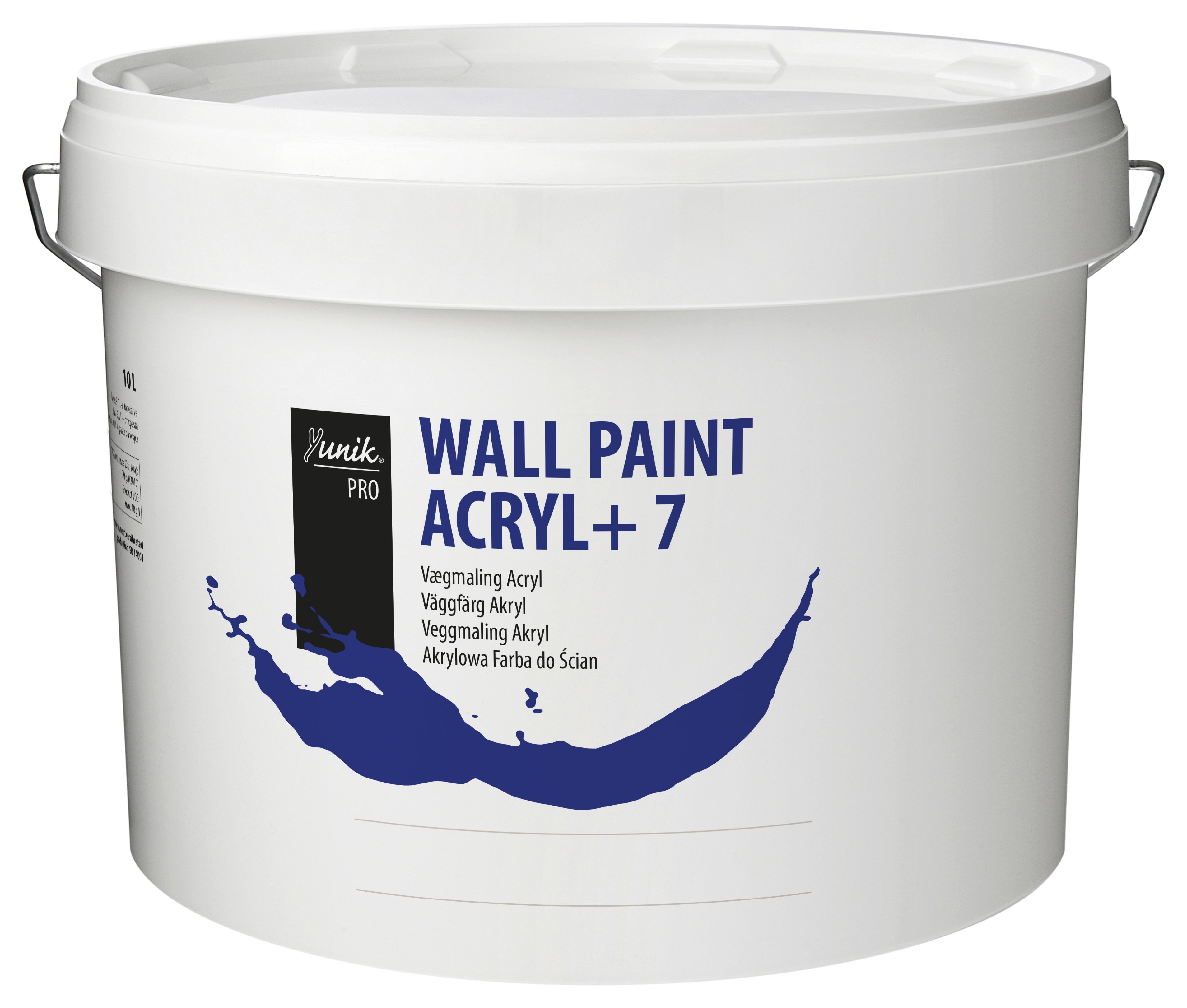 Yunik Pro Vægmaling Glans 7 Acryl+ - 10L