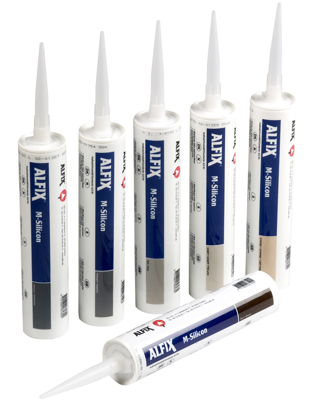 Alfix m-silikone Grå - 0,3l sanitetssilikone
