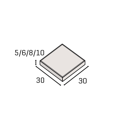 IBF Havefliser 30x30 - 5cm Grå