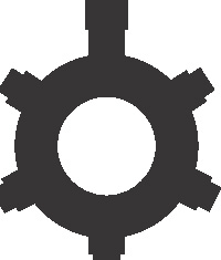 Tech-Line Fordelerring Sort - 13,2x4x13cm