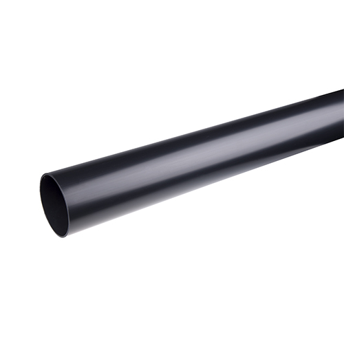 Plastmo Plast Nedløbsrør - Sort - Ø75 - 3 meter