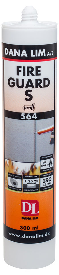 Dana Lim 564 - Fireguard S fugemasse -Hvid 300ml