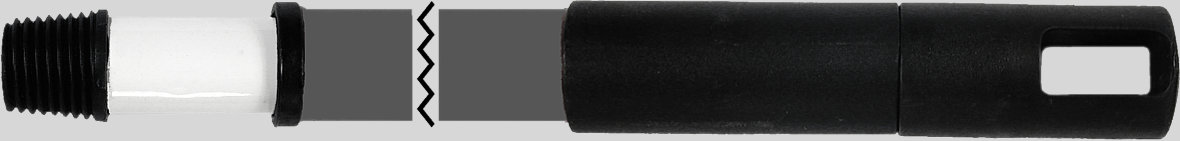 G. Funder teleskopskaft med standard gevind