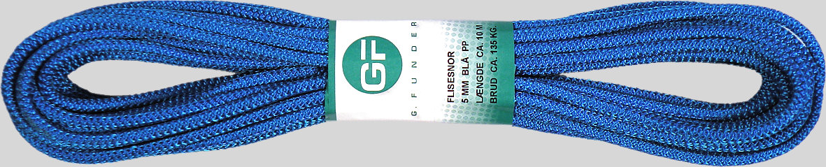 G. Funder flisesnor pp blå 5mmx10m 