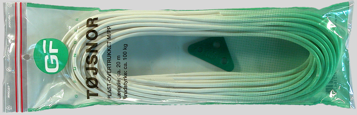 G. Funder Tøjsnor Plast - 4mmx20m