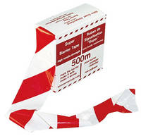 Afmærkningsbånd rød/hvid 500 m.