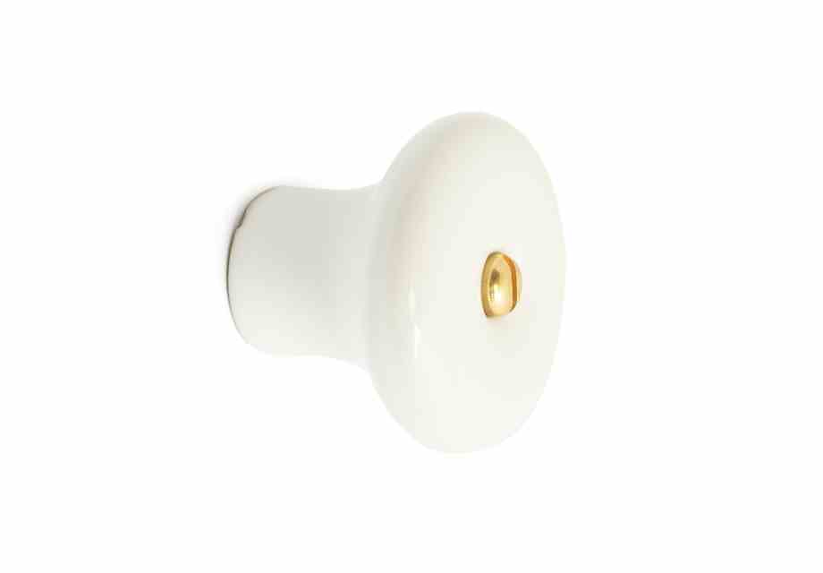 Habo Møbelknop 2 stk Hvid - 36mm