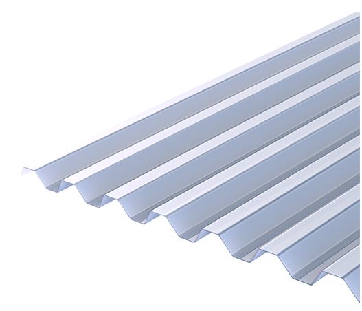 Plastmo EcoLite - Blå Trapezplader  - 109x240cm