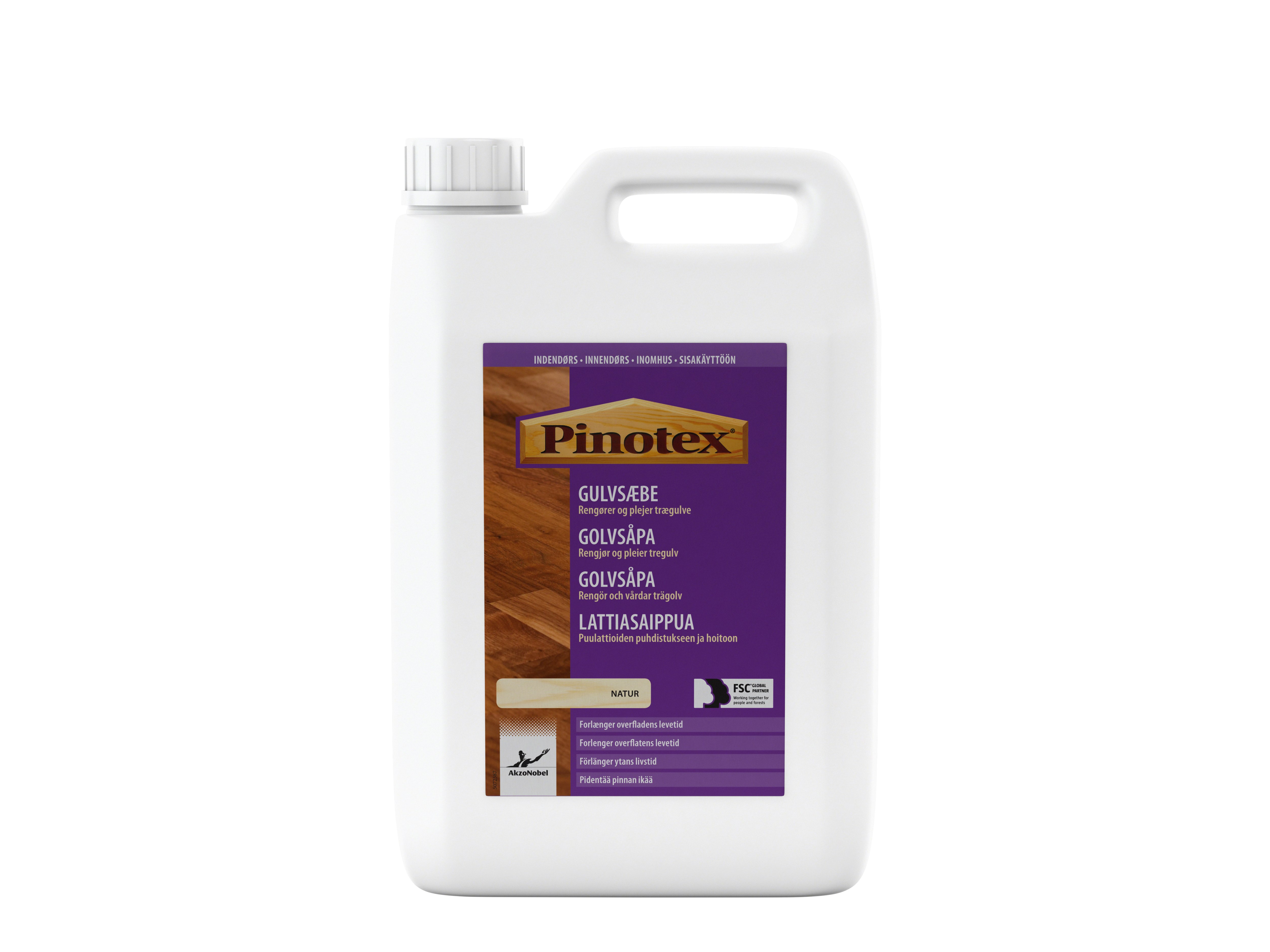 Pinotex gulvsæbe natur 2,5 liter