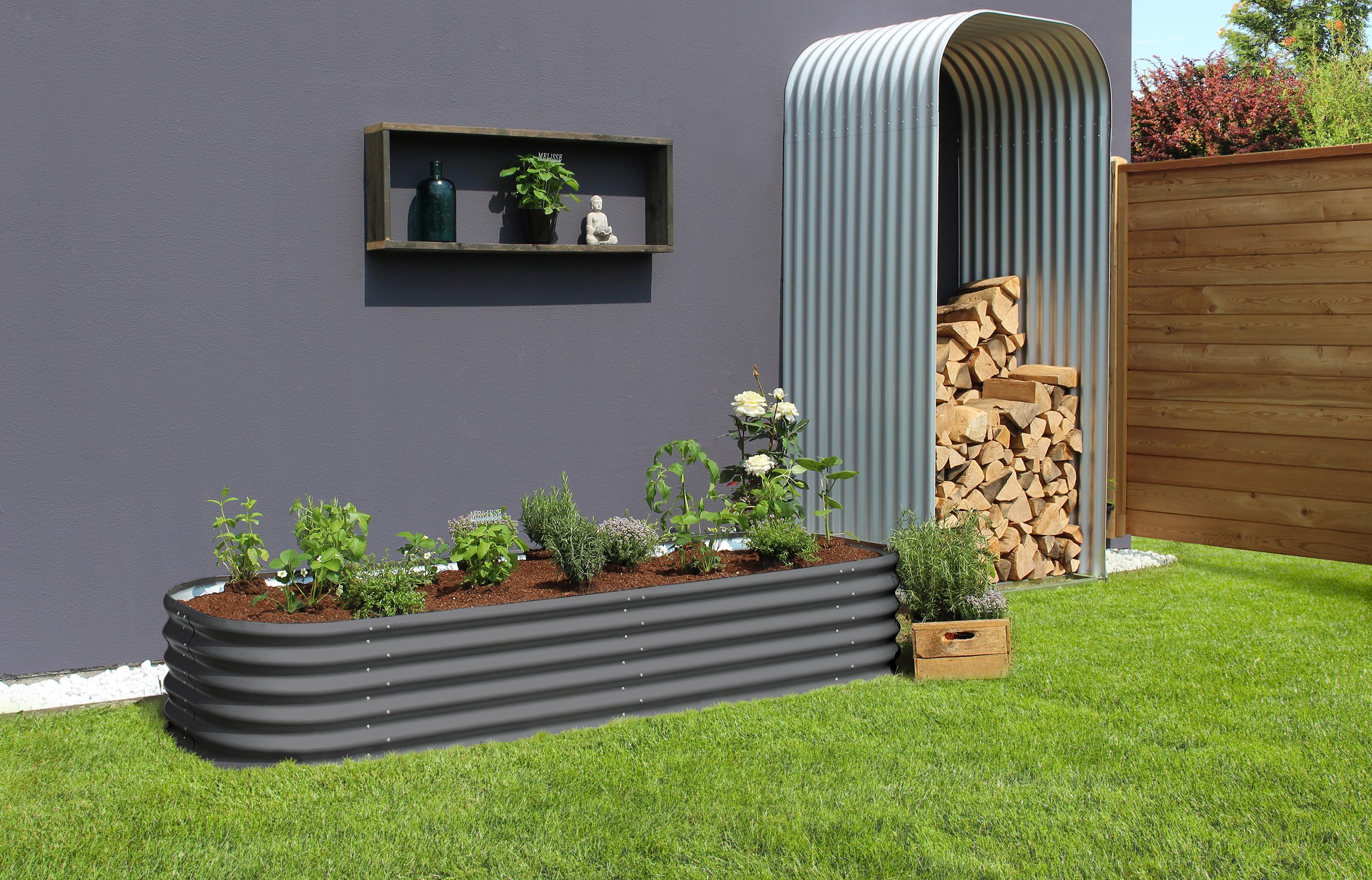 Vitavia højbed side 401 antrasit 