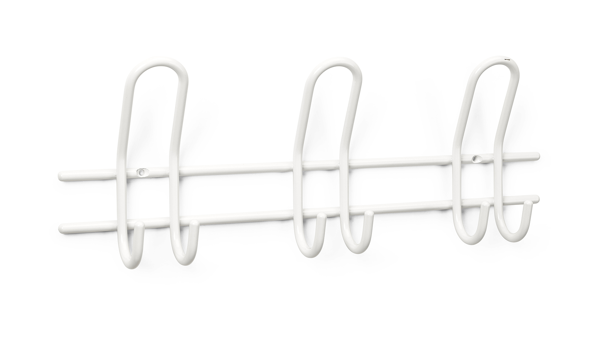 Habo Knagerække Saturn 3 stk dobbelt Hvid