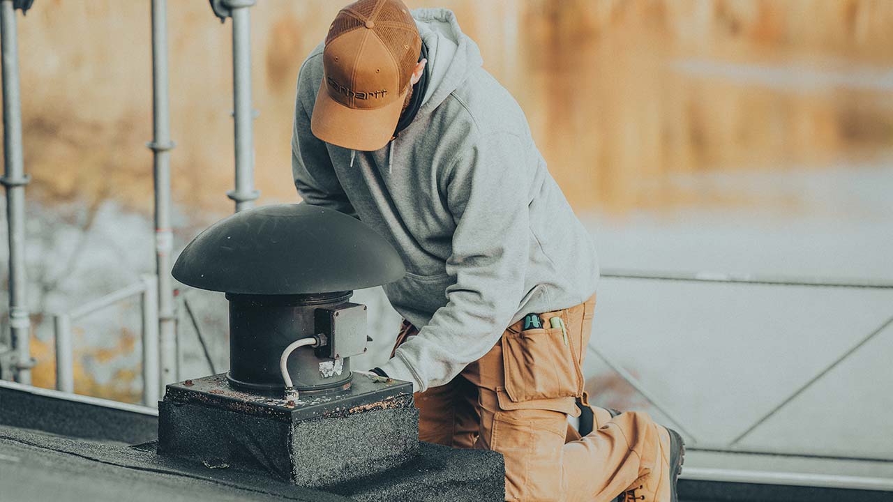 Grå Carhartt Workwear Hoodie