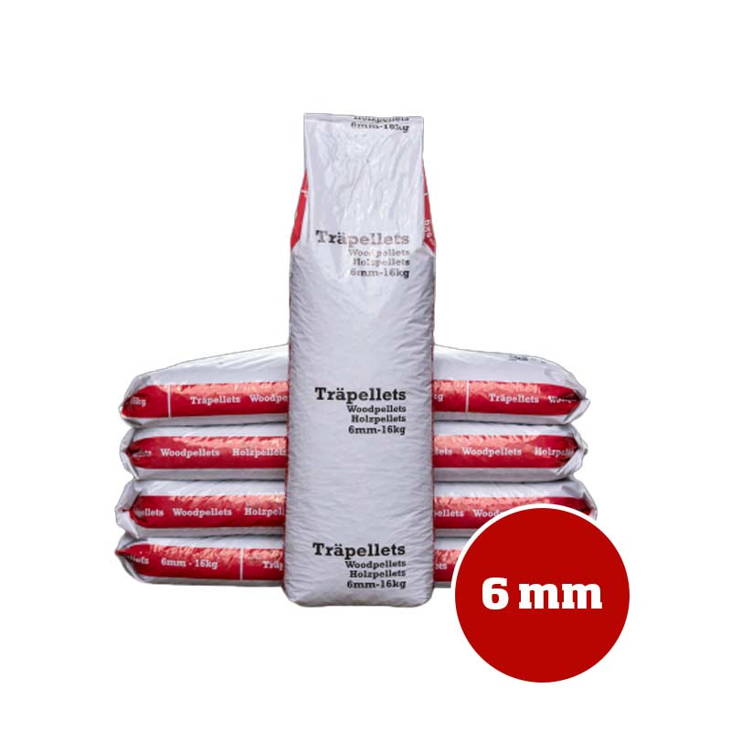 6 mm træpiller Premium Wood