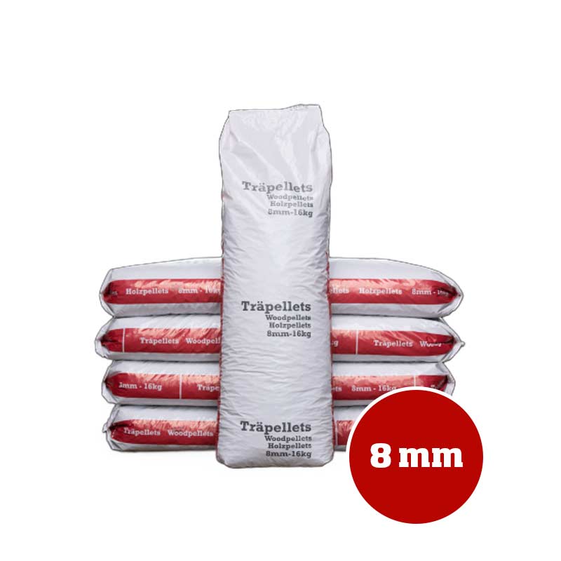 8 mm træpiller Premium Wood