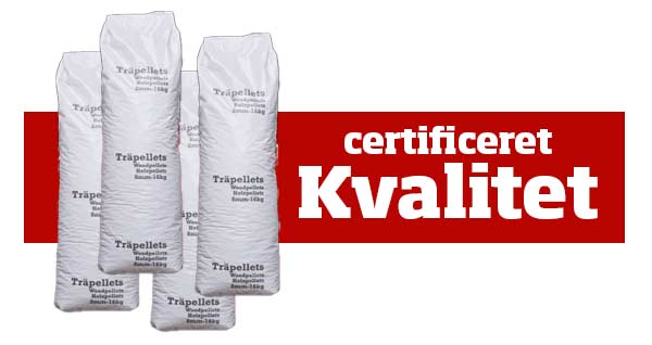 6 mm og 8mm certificerede træpiller