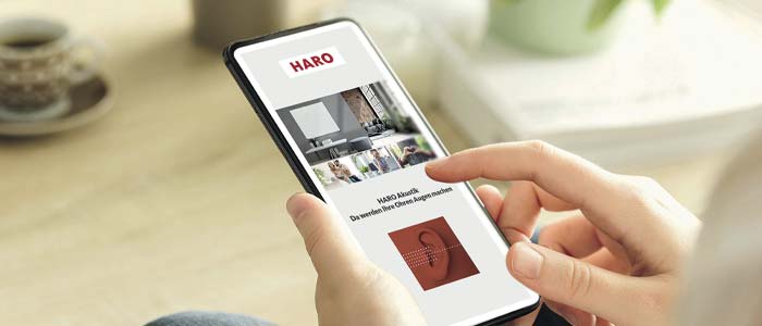 Haro gulve APP til mobiltelefon