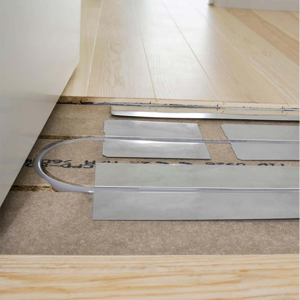 Novopan klimagulve monteret med varmefordelingsslanger