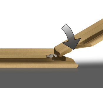 Laminatgulv kan samles i vinkel