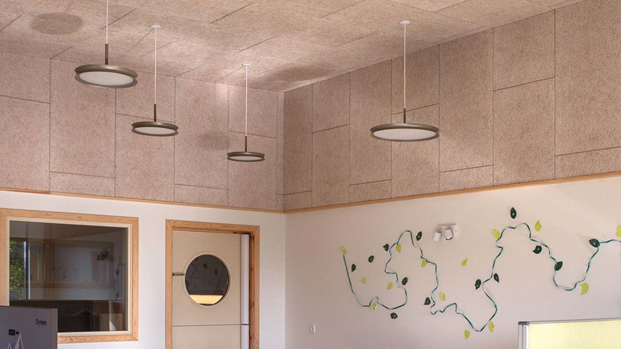 Troldtekt Akustik Plus loft- og v&aelig;gbekl&aelig;dning