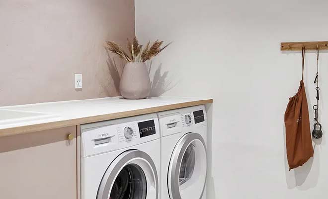 Færdig og fugtfri kælder med vaskerum