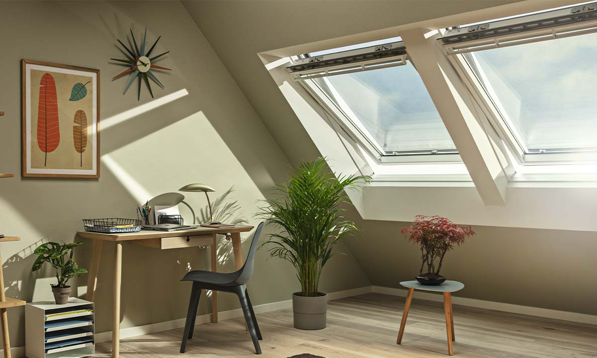 Skrå ovenlysvinduer fra Velux