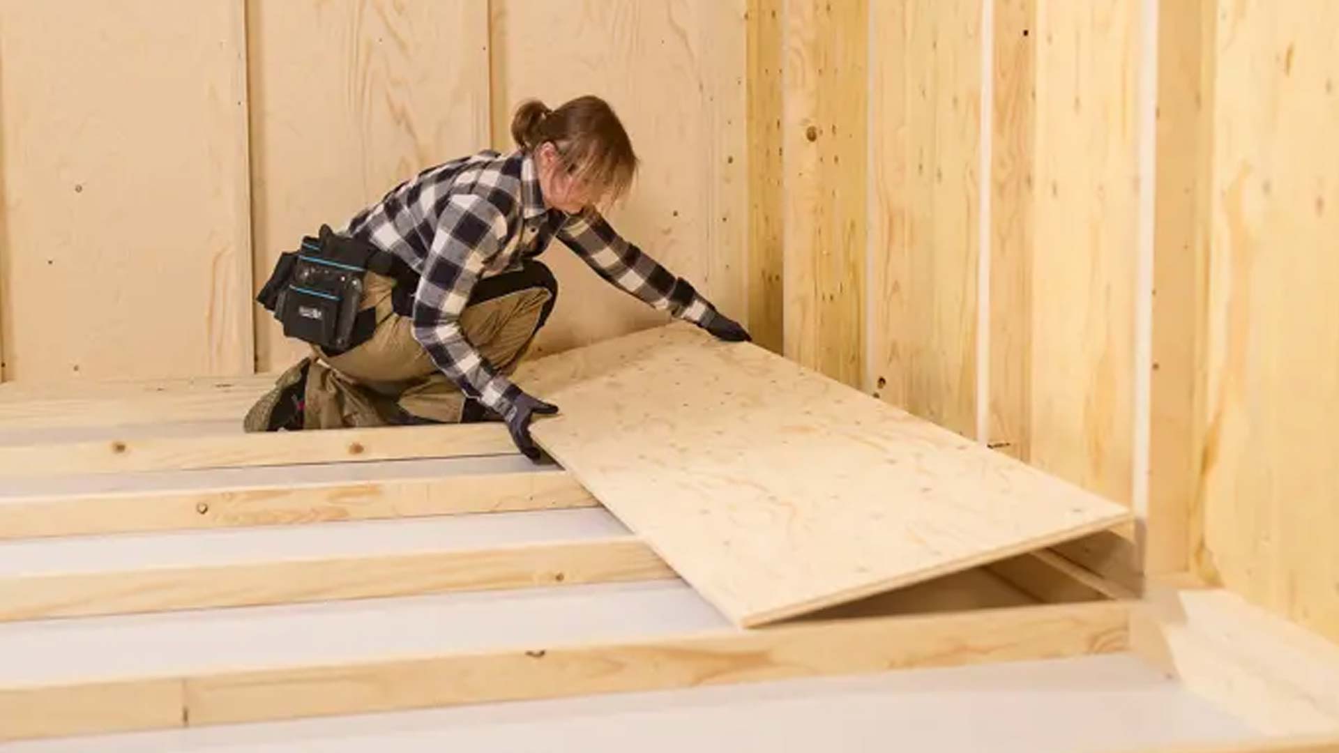 Undergulvplader af krydsfiner