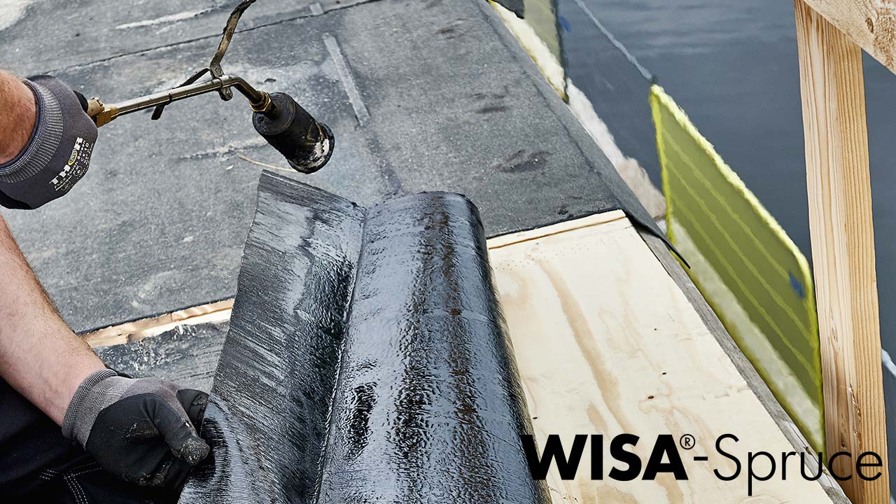 Fugtafvisende krydsfiner beregnet til tagpap