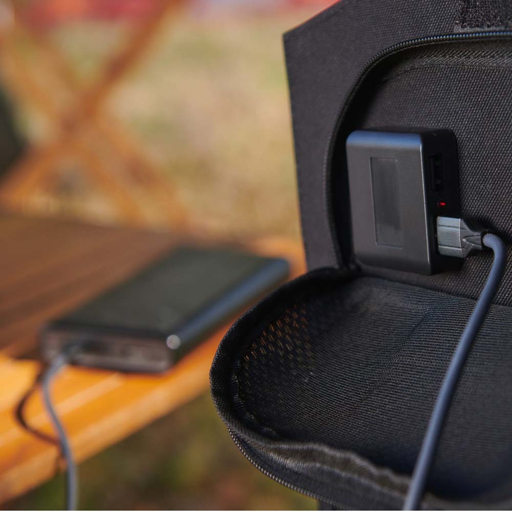 Solpanel som strømkilde på bilferie og campingferie