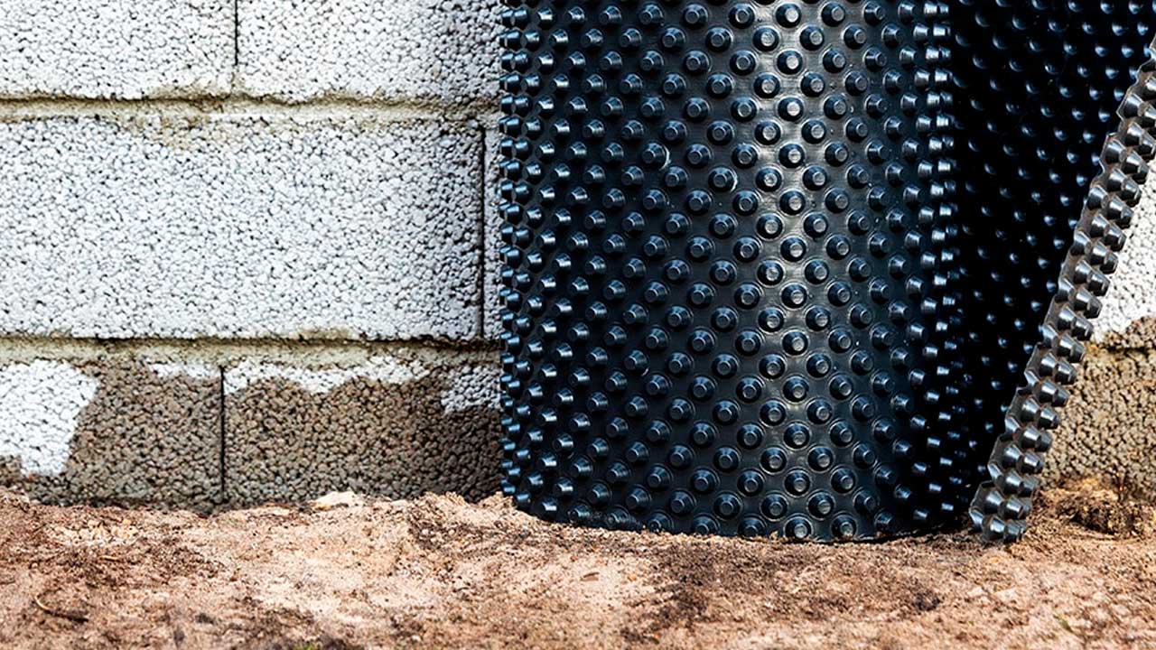 BMC Grundmursplader i forbindelse med omfangsdræn