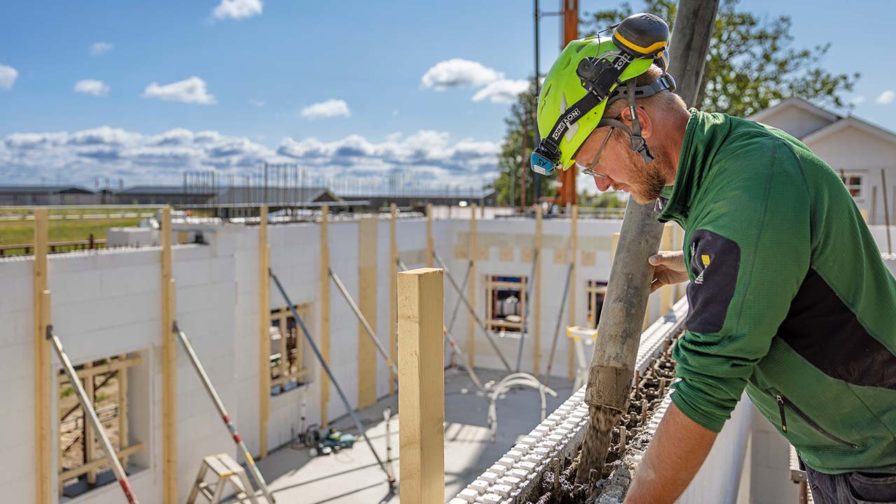 Villa byggeri med jackon Thermomur isolering