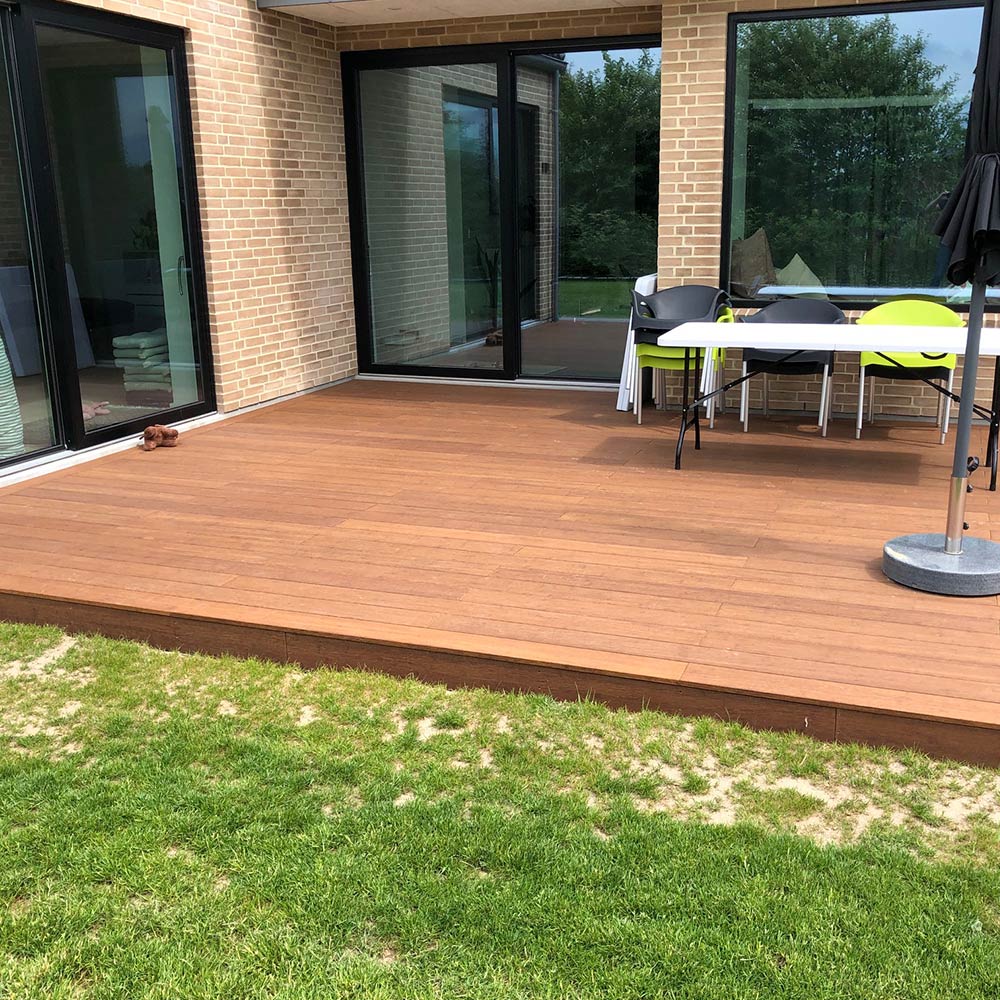 Enkel og flot bambus terrasse