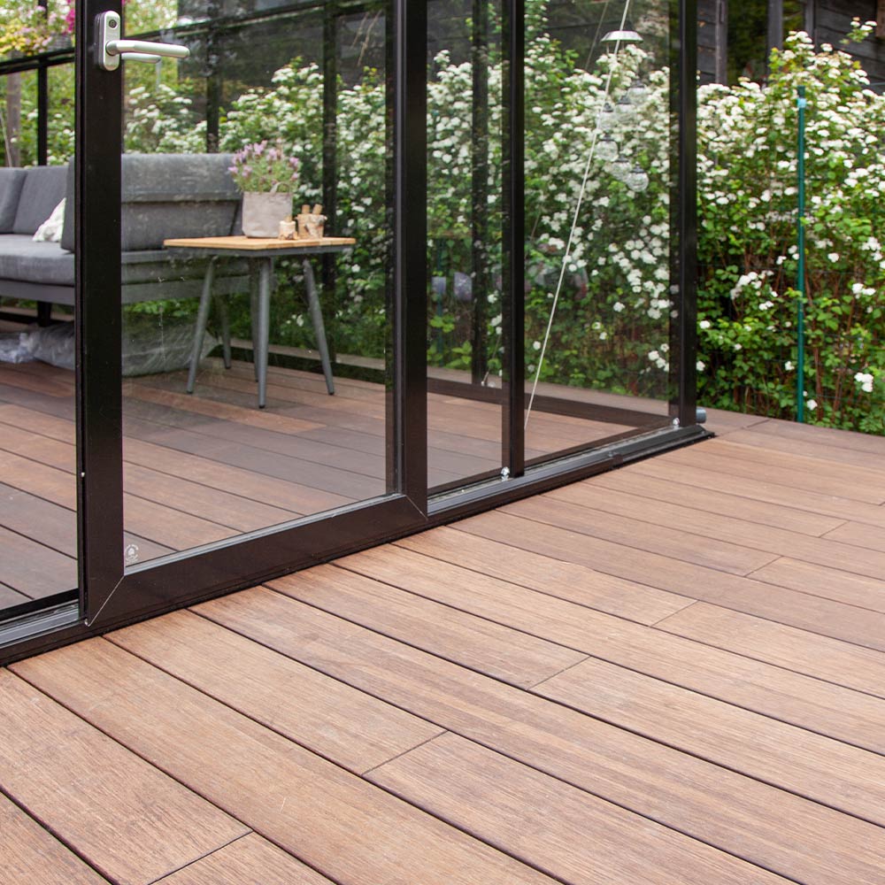 Bambus terrassebrædder i orangeri