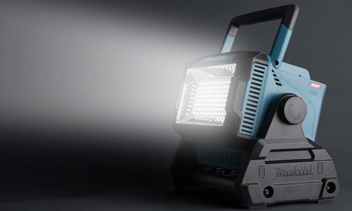 Makita arbejdslampe med lyskegle