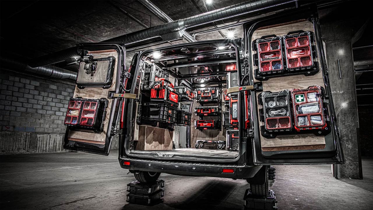 Indretning af varevogn med Milwaukee Packout