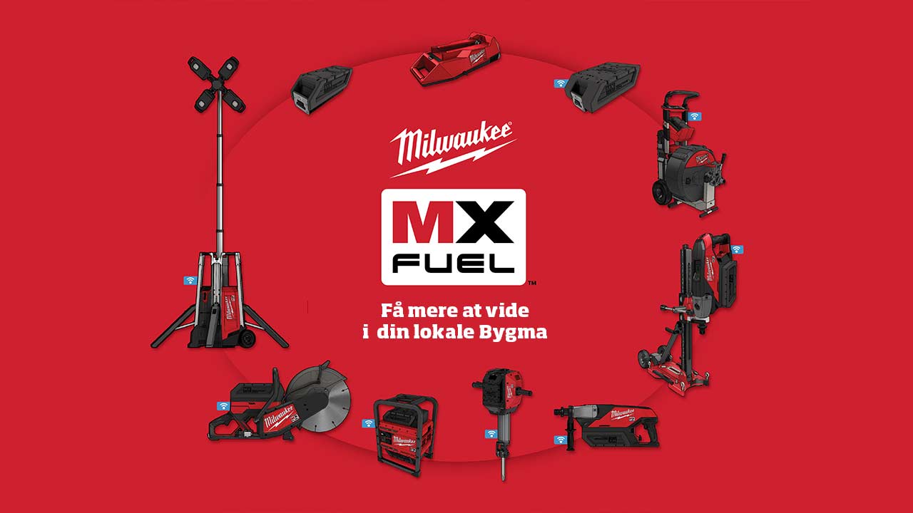Find Milwaukee MX fuel batterisystem i Bygma
