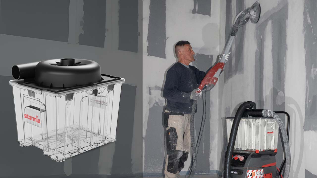 Starmix st&oslash;vsuger der er tilsluttet en girafsliber