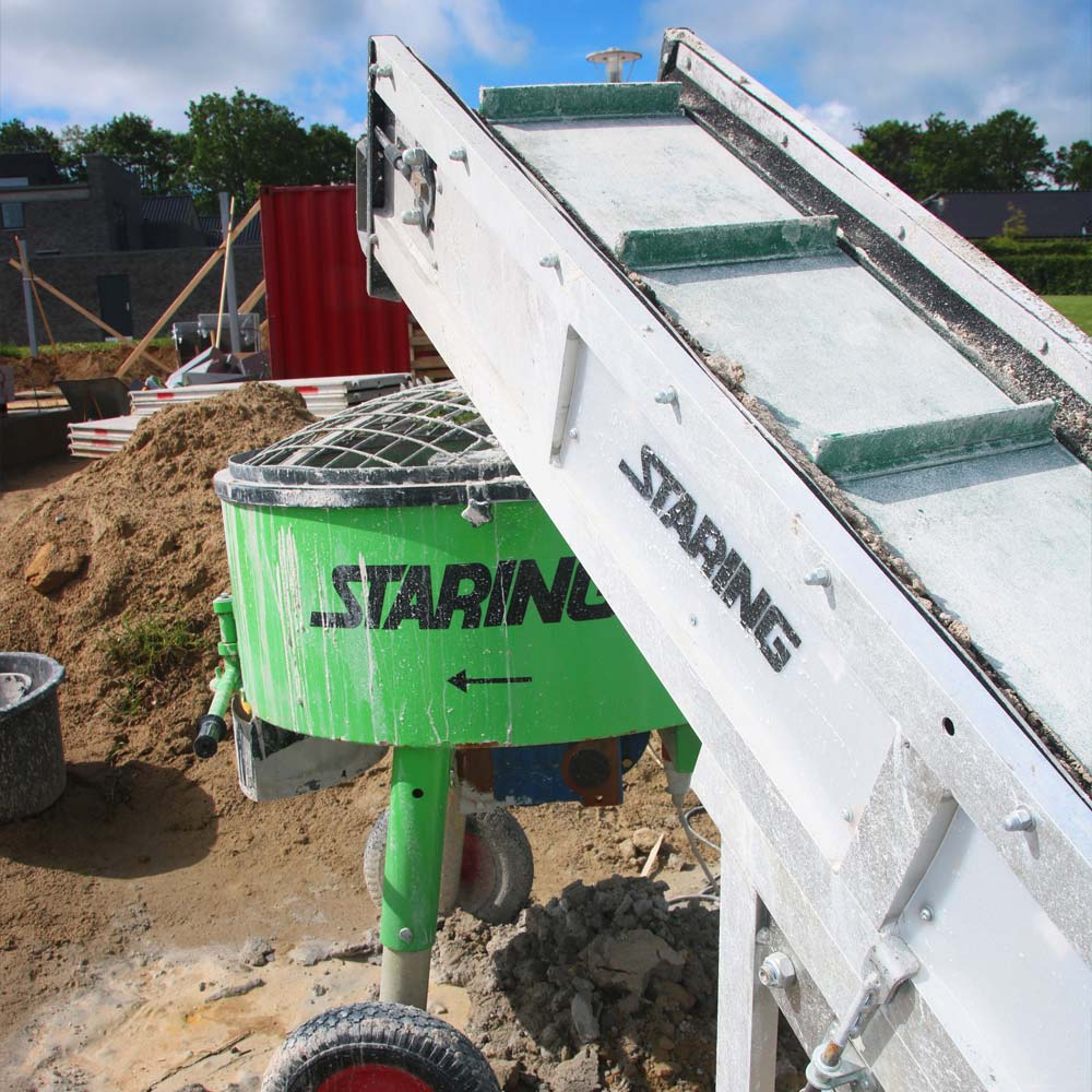 Professionel tvangsblander på byggeplads