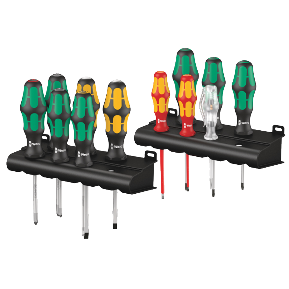 WERA skruetrækkersæt XXL med vægbeslag